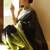 handwoven black linen saree