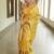 handwoven yellow saree with embroidery work
