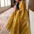 handwoven gold tissue linen saree