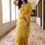 handwoven gold tissue linen saree