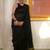 Black handwoven cotton linen saree