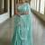 handwoven blue tissue linen saree with embroidery work