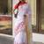 handwoven white linen saree with embroidery work