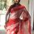 Multicolor handwoven cotton linen saree with shibori print
