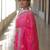 Pink handwoven pink embroidered linen saree