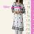 Purple colour gold crush embroidery work plazo set