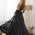 Black colour faux georgette digital print with embroidery work gown