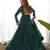 Green colour faux georgette digital print with embroidery work gown
