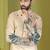 Men's lemon yellow brown rayon embroidered work with  digital print kurta