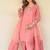 Pink Colour Embroidered SILK Party Wear SALWAR SUIT SET