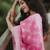 Baby pink cotton silk blend saree with blouse
