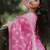 Baby pink cotton silk blend saree with blouse