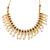 Matte gold peacock necklace set with ruby & green stones, pearl drops – ethnic bridal jewellery