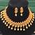 Antique gold peacock necklace set with ruby stones & pearl drops – traditional ethnic jewellery