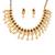 Antique gold peacock necklace set with ruby stones & pearl drops – traditional ethnic jewellery