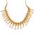Antique gold coin necklace set with ruby stones & pearl drops – traditional south indian jewellery