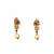 Antique gold coin necklace set with ruby stones & pearl drops – traditional south indian jewellery