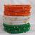 Ethnic bangle for special occasion silk thread bangle in tiranga's colour greenwhie and orange for women and girls