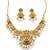 Antique temple laxmi necklace set with earrings – gold plated bridal jewellery
