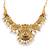 Antique temple laxmi necklace set with earrings – gold plated bridal jewellery
