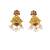 Antique temple laxmi necklace set with earrings – gold plated bridal jewellery