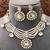 Elegant white pearl kundan necklace set with earrings – bridal wedding jewelry