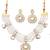 Elegant white pearl kundan necklace set with earrings – bridal wedding jewelry