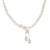 Elegant american diamond floral necklace set with drop earrings for weddings and special occasions