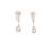 Elegant american diamond floral necklace set with drop earrings for weddings and special occasions