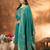 Rama Designer Straight Kurti Pant Dupatta Set With Embroidery And Hand Work