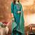 Rama Designer Straight Kurti Pant Dupatta Set With Embroidery And Hand Work