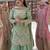 GREEN PISTA NATURAL CREP Embroidery Work PARTY WEAR SUIT SET 