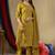 Musterd Designer Straight Kurti Pant Dupatta Set With Embroidery And Hand Work