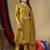 Musterd Designer Straight Kurti Pant Dupatta Set With Embroidery And Hand Work