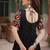 Black colour rayon silk gamthi work long navratry gown