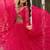 Pink colour faux georgette laheriya print navratri gown