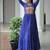 Royal blue colour faux georgette laheriya print navratri gown