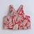 Multicolor leaf printed red rayon lehenga choli for girls – halter neck boho style