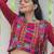 Maroon Roman Silk With Gamathi Work Navratri Lehenga Choli