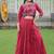 Maroon Roman Silk With Gamathi Work Navratri Lehenga Choli