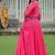 Pink Roman Silk With Gamathi Work Navratri Lehenga Choli