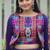 Purple Roman Silk With Gamathi Work Navratri Lehenga Choli