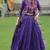 Purple Roman Silk With Gamathi Work Navratri Lehenga Choli