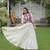White Roman Silk With Gamathi Work Navratri Lehenga Choli