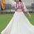 White Roman Silk With Gamathi Work Navratri Lehenga Choli