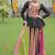 Multi rayon Silk Gamathi Work Navratri lehenga Choli