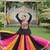 Multi rayon Silk Gamathi Work Navratri lehenga Choli
