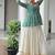 Green And White Cotton printed Navratri Lehenga Choli