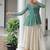 Green And White Cotton printed Navratri Lehenga Choli