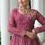 Wine And White Cotton printed Navratri Lehenga Choli
